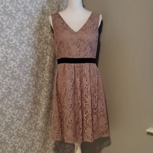 Beautiful Formal Dress With Lacey Overlay